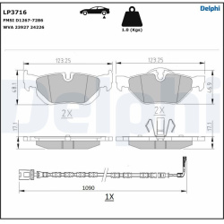 DELPHI                                                LP3716, Nenurodytas gamintojas, LP3716, auto detalė
