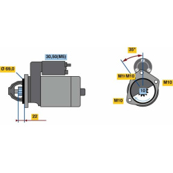 starteris
                                BOSCH                                                0986023870, BOSCH, 0986023870,