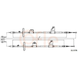 trosas, stovėjimo stabdys
                                COFLE                                92.11.5778, Nenurodytas gamin