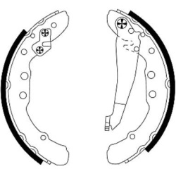stabdžių trinkelių komplektas
                                MINTEX                                                MFR381