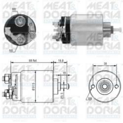 solenoidinis jungiklis, starteris
                                MEAT &amp; DORIA                                           