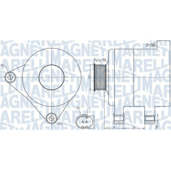kintamosios srovės generatorius
                                MAGNETI MARELLI                                063731986010,