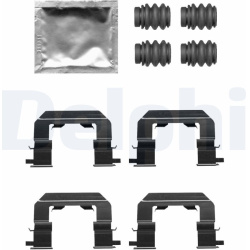 priedų komplektas, diskinių stabdžių trinkelės
                                DELPHI                                   