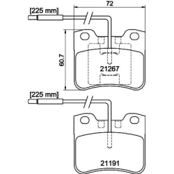 stabdžių trinkelių rinkinys, diskinis stabdys
                                MINTEX                                      