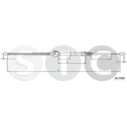 trosas, stovėjimo stabdys
                                STC                                T483776, STC, T483776, auto det