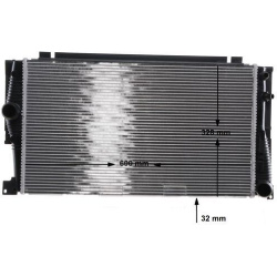 Aušinimo radiatorius
MAHLE CR 775 001S, MAHLE