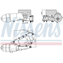 alyvos aušintuvas, variklio alyva
                                NISSENS                                                913