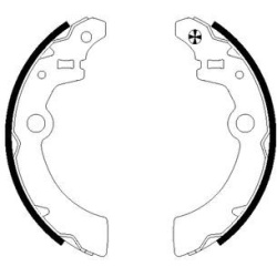 stabdžių trinkelių komplektas
                                MINTEX                                                MFR542