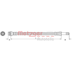 stabdžių žarnelė
                                METZGER                                                4110798, Nenurody