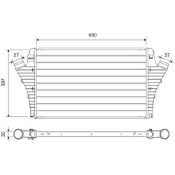 tarpinis suslėgto oro aušintuvas, kompresorius
VALEO 817697,