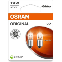 Osram lemputės T4W 12v BA9S 2vnt
                                OSRAM                                                3893-2