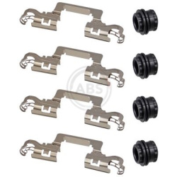 priedų komplektas, diskinių stabdžių trinkelės
                                A.B.S.                                012