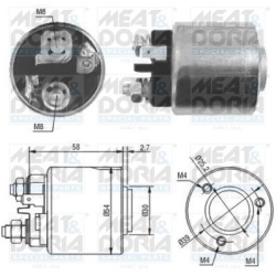 solenoidinis jungiklis, starteris
                                MEAT &amp; DORIA                                           