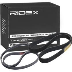 V formos rumbuotas diržas, komplektas
                                RIDEX                                542R0572, Nenurod