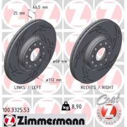 stabdžių diskas (1vnt) BLACK Z
                                ZIMMERMANN                                100.3325.53, Nenur