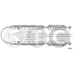 trosas, stovėjimo stabdys
                                STC                                T481267, STC, T481267, auto det