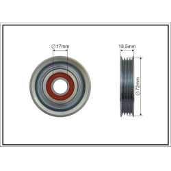 kreipiantysis skriemulys, V formos rumbuotas diržas
                                CAFFARO                                 