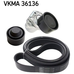 V formos rumbuotas diržas, komplektas
                                SKF                                VKMA 36136, SKF, VK