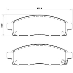 Stabdžių kaladėlės priekinės HANZE
                                HBP4023, Nenurodytas gamintojas, HBP4023, auto detal�