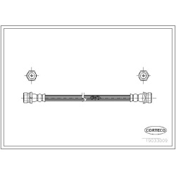 stabdžių žarnelė
                                CORTECO                                19033009, CORTECO, 19033009, auto