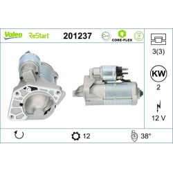 starteris VALEO CORE-FLEX
                                                201237, VALEO, 201237, auto detalė