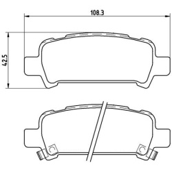 Stabdžių kaladėlės galinės HANZE
                                HBP1333, Nenurodytas gamintojas, HBP1333, auto detalė