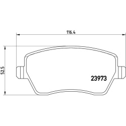 stabdžių trinkelių rinkinys, diskinis stabdys BEYOND LINE - EV
                                BREMBO                     