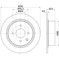 stabdžių diskas (1vnt)
MINTEX MDC2710, Nenur