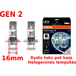 OSRAM lemputės H7/H18-LEDrivig HL EASY GEN2 2vnt
                                OSRAM                                64210D