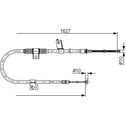 trosas, stovėjimo stabdys
                                BOSCH                                                1987482274, B