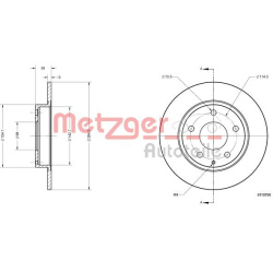 stabdžių diskas (1vnt)
                                METZGER                                                6110799, Nenu