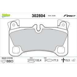 stabdžių trinkelių rinkinys, diskinis stabdys ESSENTIAL
                                VALEO                             