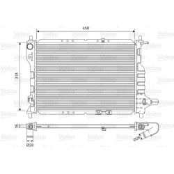 radiatorius, variklio aušinimas
                                VALEO                                                701598,