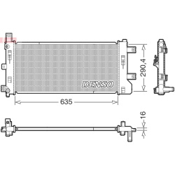 radiatorius, variklio aušinimas
                                DENSO                                                DRM4610