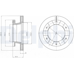 stabdžių diskas (1vnt)
                                DELPHI                                                BG4285, Nenuro