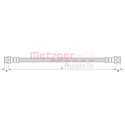 stabdžių žarnelė
                                METZGER                                                4110320, Nenurody