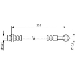 stabdžių žarnelė
                                BOSCH                                                1987481743, BOSCH, 