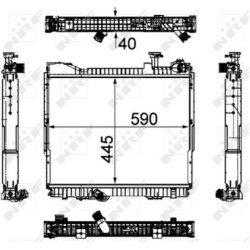radiatorius, variklio aušinimas
                                NRF                                                53860, NR