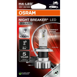OSRAM lemputė H4-LEDriving NIGHT BREAKER SMART 1vnt 
                                OSRAM                                64
