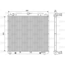 Radiatorius, variklio aušinimas
VALEO 701566,