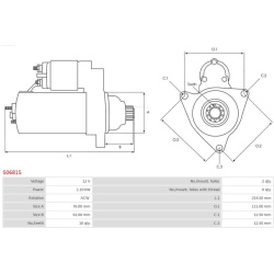 starteris Brand new AS-PL
                                S0681S, AS-PL, S0681S, auto detalė
