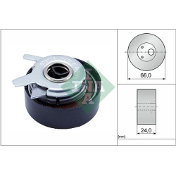 įtempiklio skriemulys, paskirstymo diržas
                                Schaeffler INA                                   