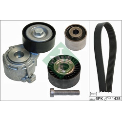 V formos rumbuotas diržas, komplektas
                                Schaeffler INA                                529 0107