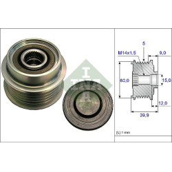 laisvos eigos sankaba, kint. sr. generatorius
                                Schaeffler INA                                 