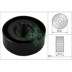 kreipiantysis skriemulys, V formos rumbuotas diržas
                                Schaeffler INA                          