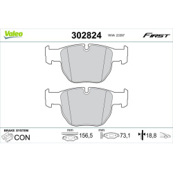 stabdžių trinkelių rinkinys, diskinis stabdys ESSENTIAL
VALEO