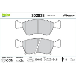 stabdžių trinkelių rinkinys, diskinis stabdys ESSENTIAL
                                VALEO                             