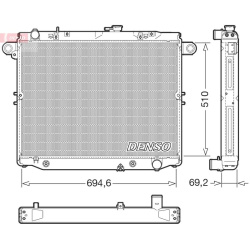 radiatorius, variklio aušinimas
                                DENSO                                                DRM5014