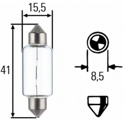 lemputė HEAVY DUTY
                                HELLA                                8GM 002 091-261, Nenurodytas gaminto