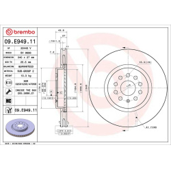 stabdžių diskas (1vnt) PRIME LINE - UV Coated
                                BREMBO                                       